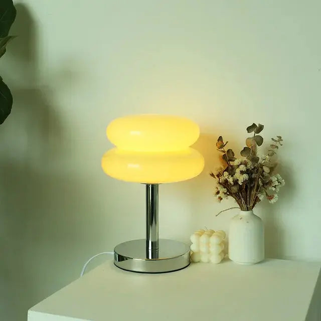 Glas-Tischlampe als Nachtlicht Zorenza