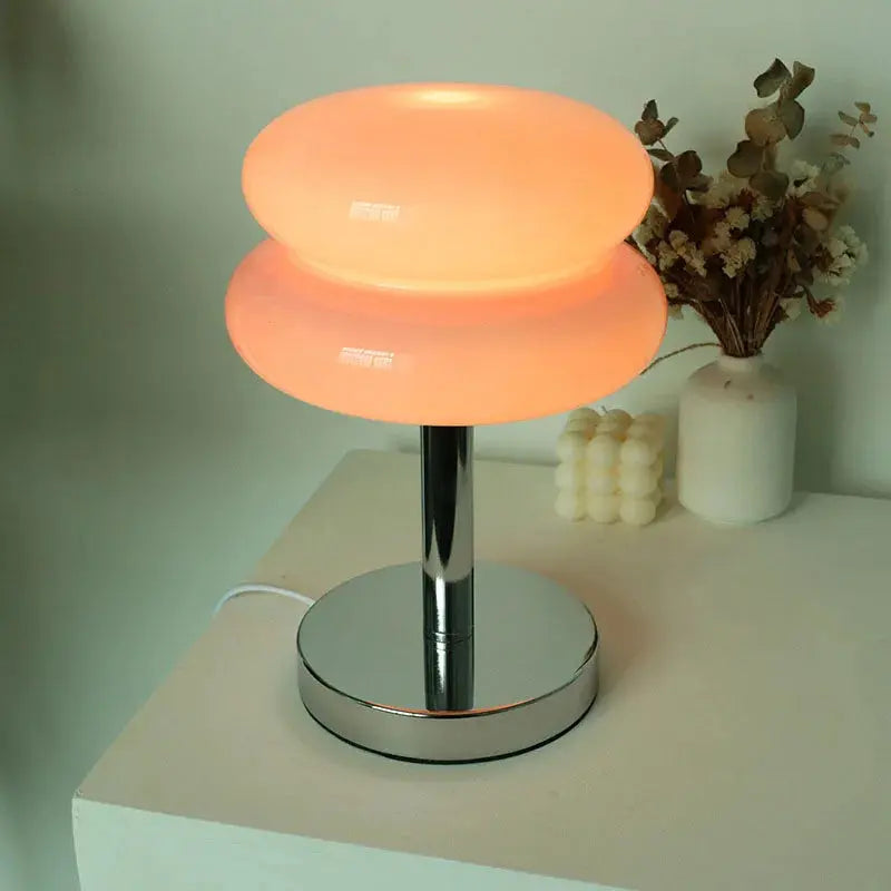 Glas-Tischlampe als Nachtlicht Zorenza
