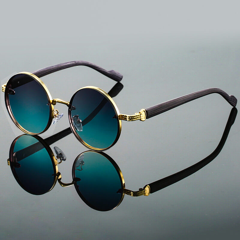 Retro Sonnenbrille mit rundem Gestell -    Zorenza