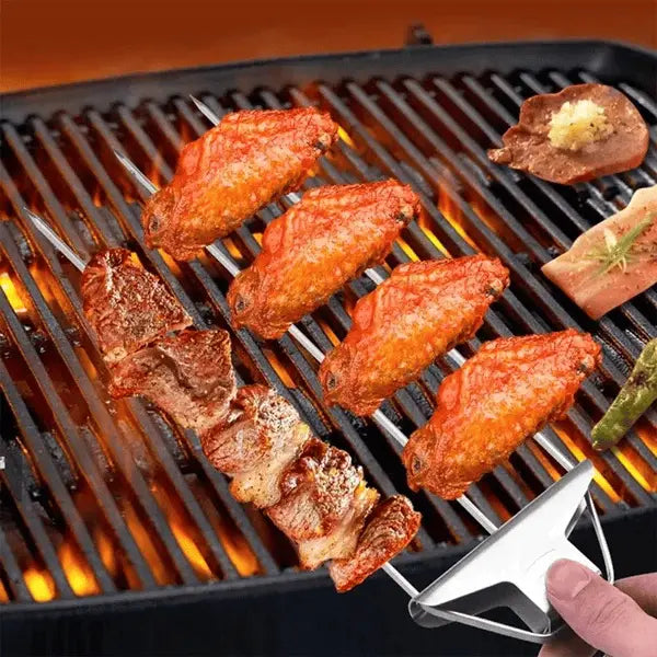 Grillspieß-Set mit Abstreifer (3er-Set) Zorenza