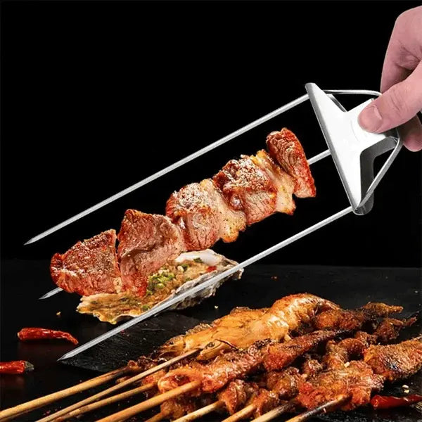 Grillspieß-Set mit Abstreifer (3er-Set) Zorenza