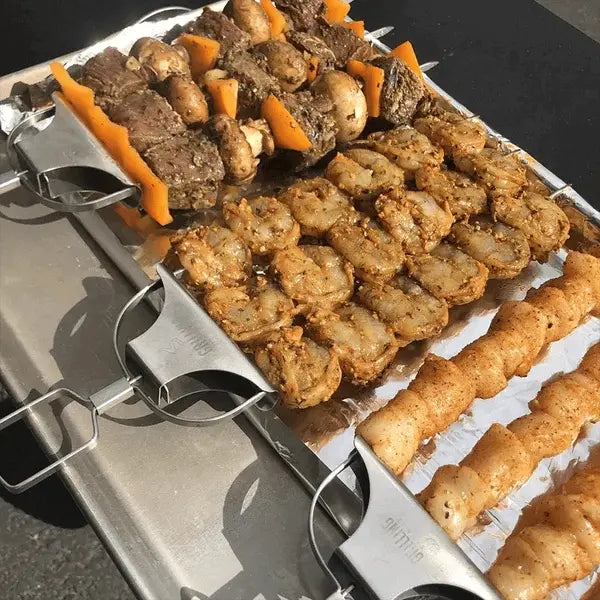 Grillspieß-Set mit Abstreifer (3er-Set) Zorenza