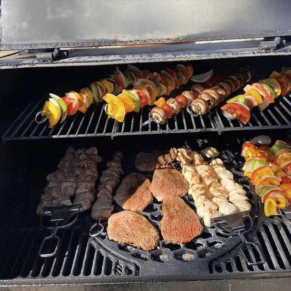 Grillspieß-Set mit Abstreifer (3er-Set) Zorenza