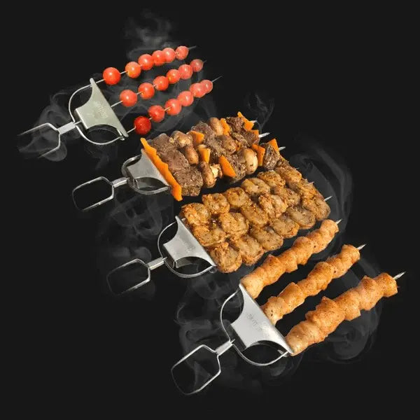 Grillspieß-Set mit Abstreifer (3er-Set) Zorenza