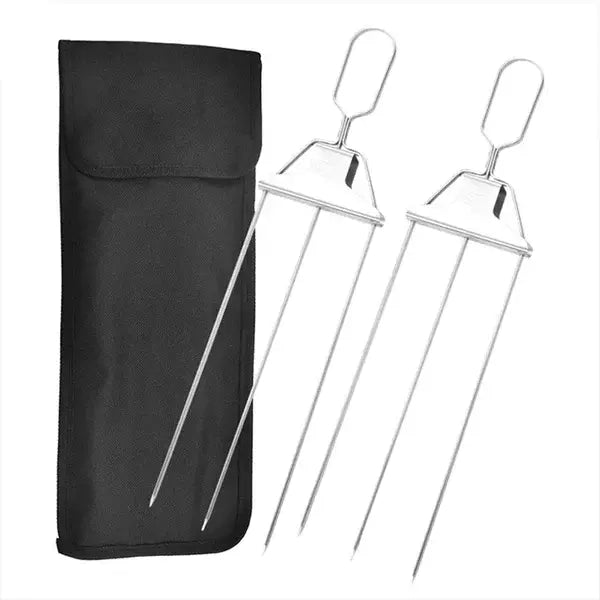 Grillspieß-Set mit Abstreifer (3er-Set) Zorenza
