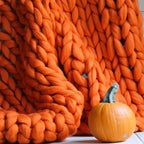 Grob gestrickte Wohndecke extra groß Zorenza