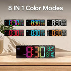 Große RGB Digitale Wanduhr Zorenza
