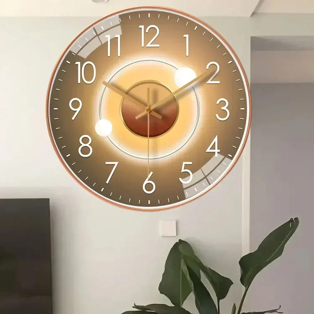 Wanduhr mit LED-Beleuchtung – Stille Quarzmechanismus -    Zorenza