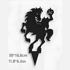 Halloween Gartenstecker Metall – Schattenfigur lebensgroß -    Zorenza