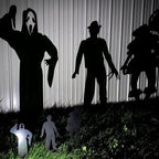 Halloween Gartenstecker Metall – Schattenfigur lebensgroß -    Zorenza