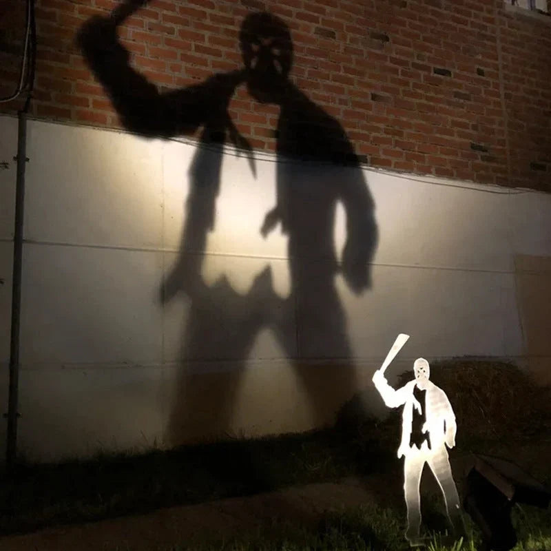 Halloween Gartenstecker Metall – Schattenfigur lebensgroß -    Zorenza