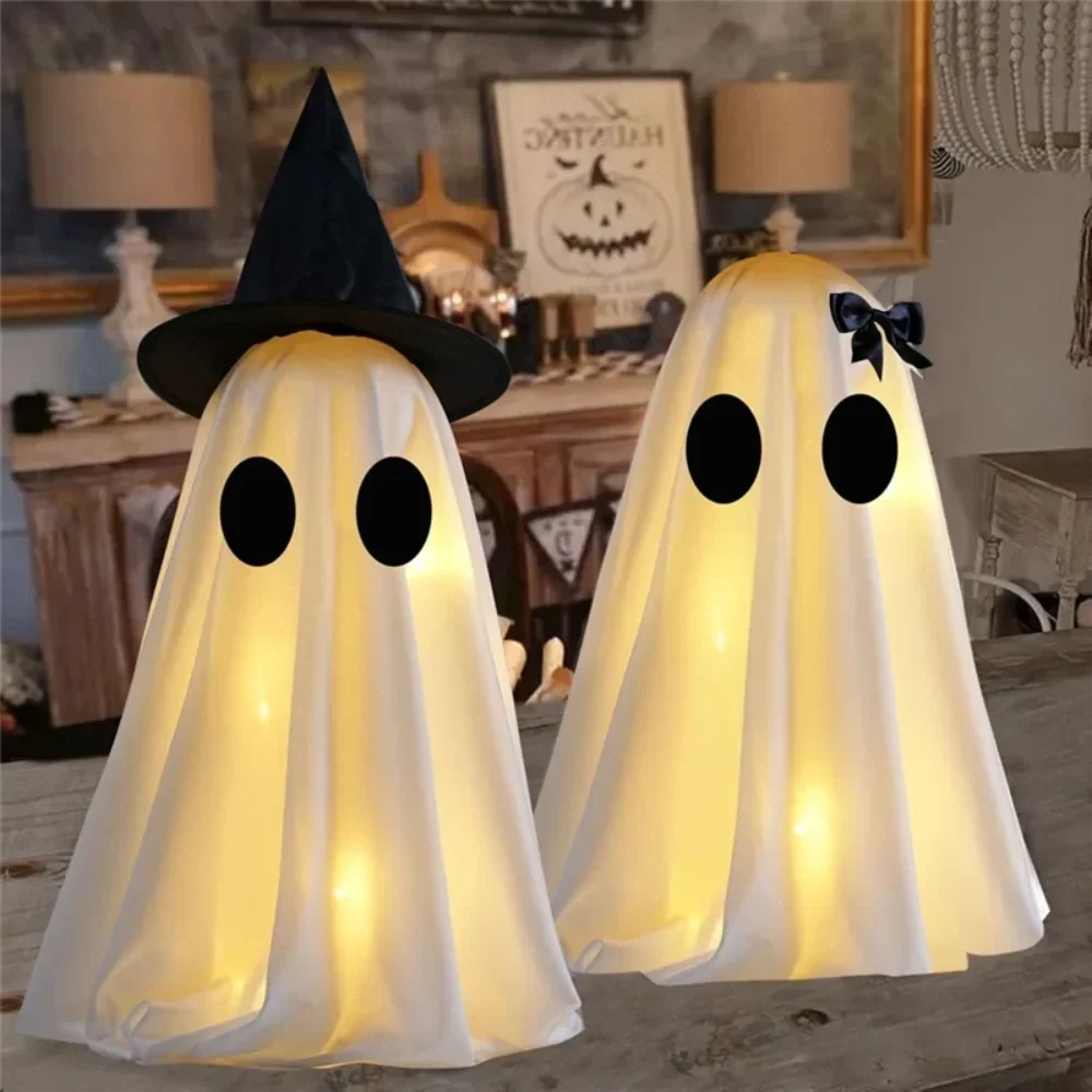 Geisterfiguren LED WeißBeleuchtete Halloween-Deko für Innenbereich -    Zorenza