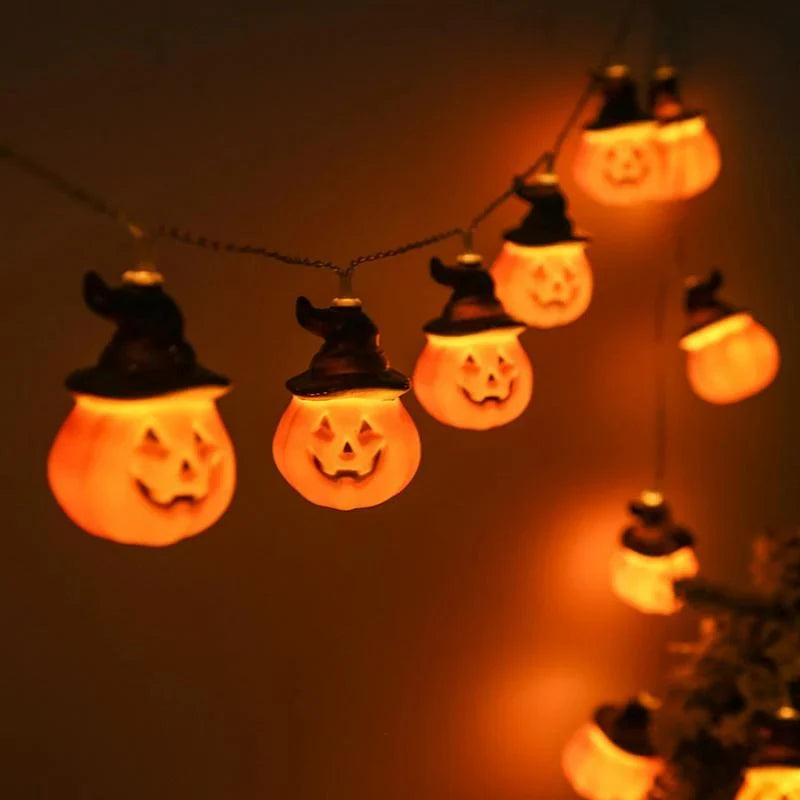 Halloween Lichterkette Kürbis-Design – Batterie oder USB -    Zorenza