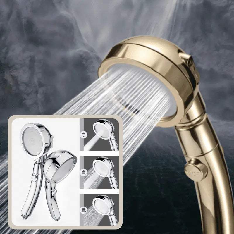 Handbrause 3-in-1 – Starker Strahl & clevere Wasserersparnis Zorenza
