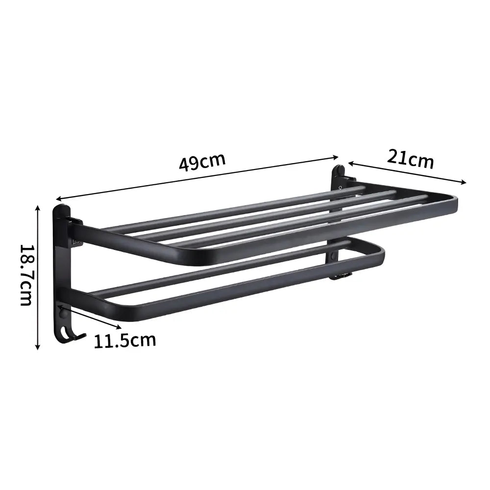 Handtuchhalter aus Aluminium mit Haken Zorenza