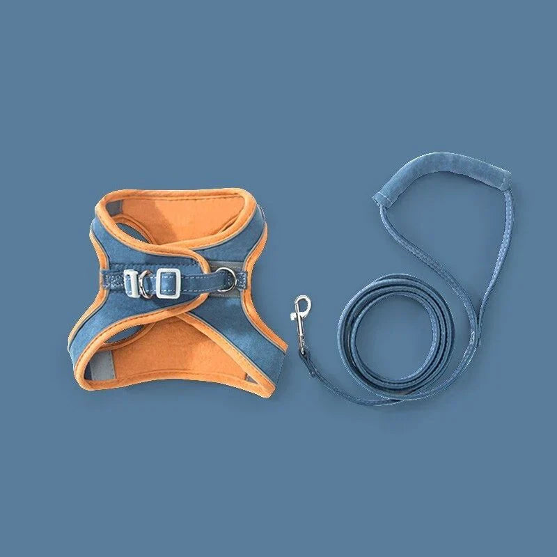 Katzengeschirr mit Leine – Komfortabler Sitz mit reflektierenden Sicherheitsstreifen Zorenza