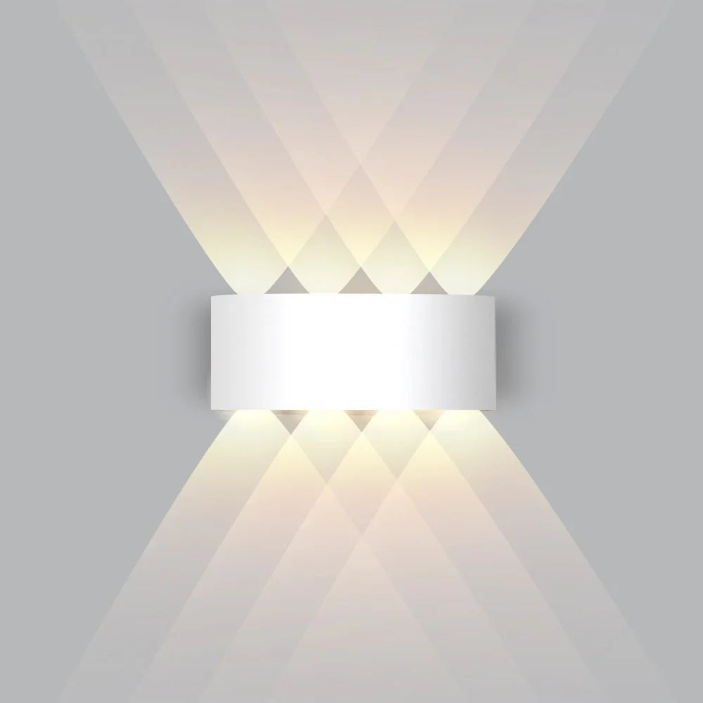 Innen-LED-Wandleuchte mit Auf-Ab-Licht – Warmweiß Zorenza