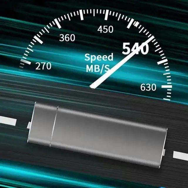 Externe Festplatte 1 TB – Tragbar, USB-C, für PC, Mac & Smartphone -    Zorenza