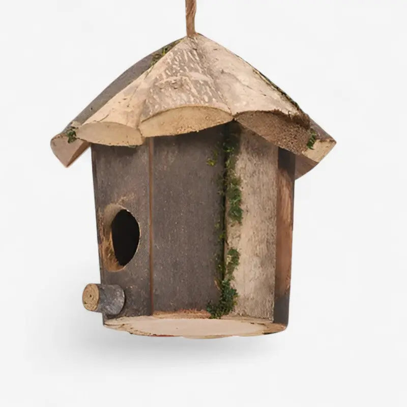 Hölzernes Vogelhaus mit Aufhängeband Zorenza