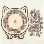 Holzpuzzle Katze | 135 Teile voller Kunst, Präzision & Entspannung Mivoza Deutschland