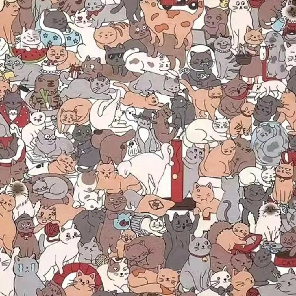 Holzpuzzle Katze – 135 Teile, katzenfömiges Brett Zorenza