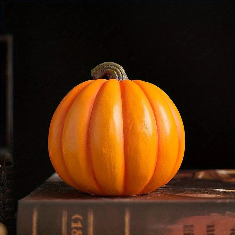 Halloween Kürbis Deko mit Totenschädel aus Harz -    Zorenza