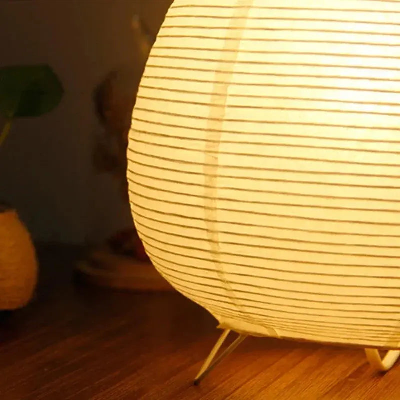 Japanische LED-Tischlampe aus Reispapier Zorenza