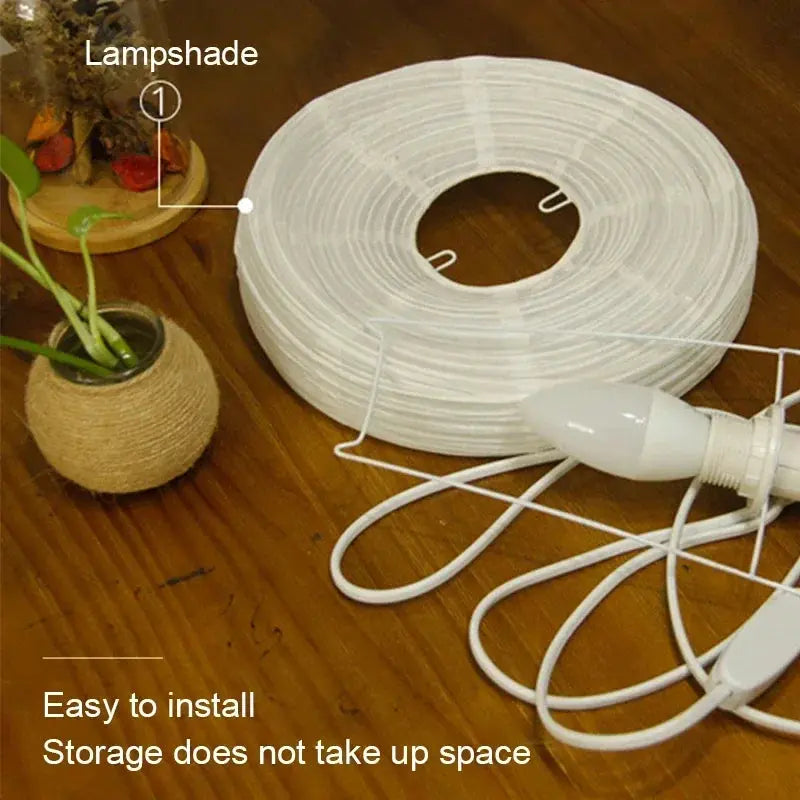 Japanische LED-Tischlampe aus Reispapier Zorenza
