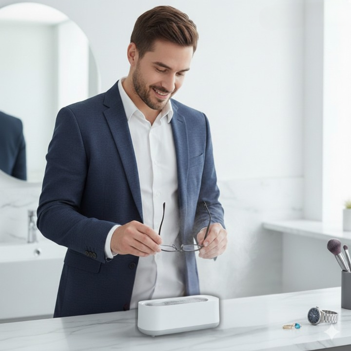 Ultraschall-Reinigungsgerät USB für Schmuck und Brillen -    Zorenza