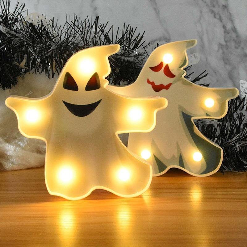 LED Nachtlicht Halloween-Motiv – Batteriebetrieben und wandmontierbar -    Zorenza