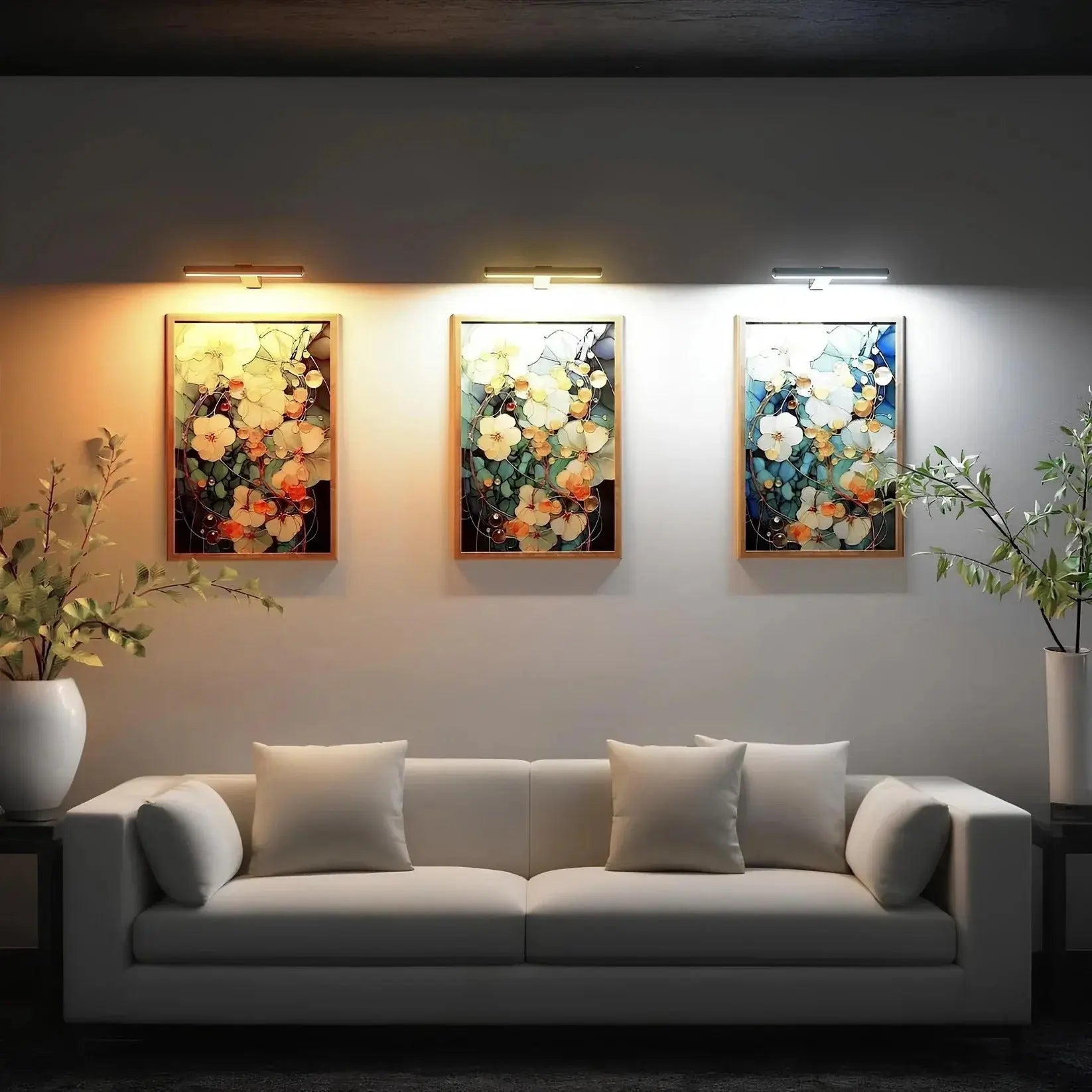 Kabellose LED-Bilderleuchte – Dimmbare Wandlampe für Kunstwerke Zorenza