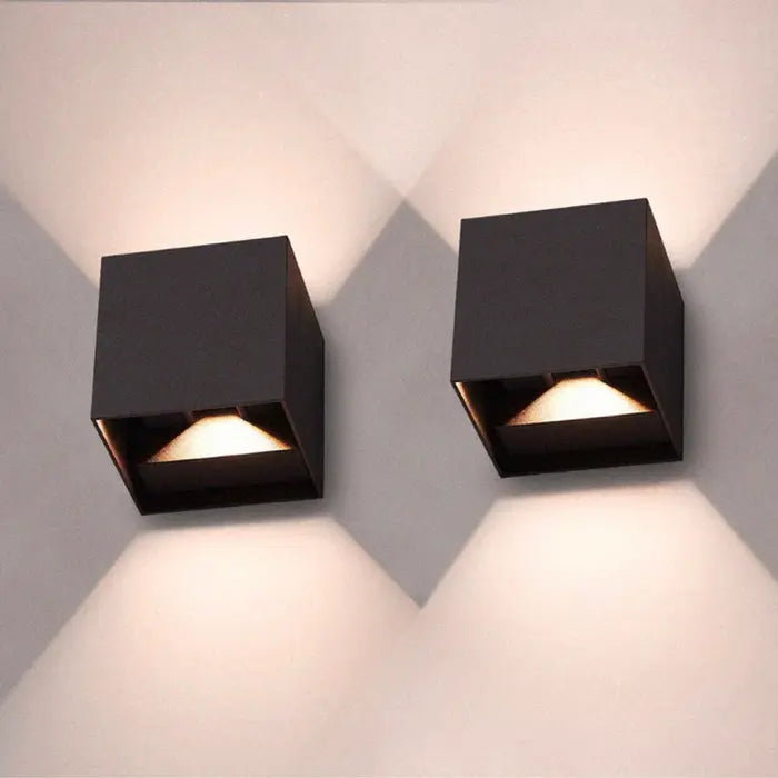 Kabellose LED-Wandleuchte Würfel mit dimmbarem Licht Zorenza