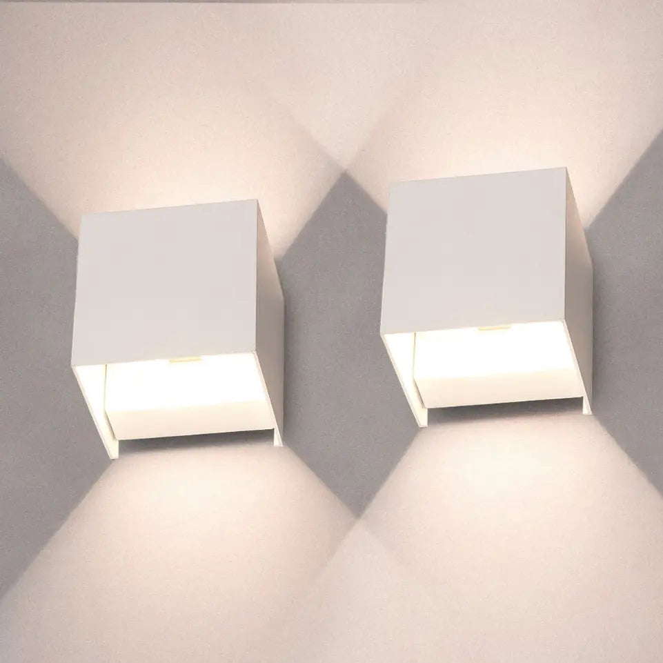 Kabellose LED-Wandleuchte Würfel mit dimmbarem Licht Zorenza
