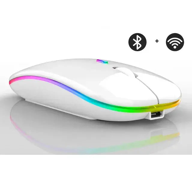 Kabellose Maus mit RGB-LED-Beleuchtung – ohne Batterien Zorenza