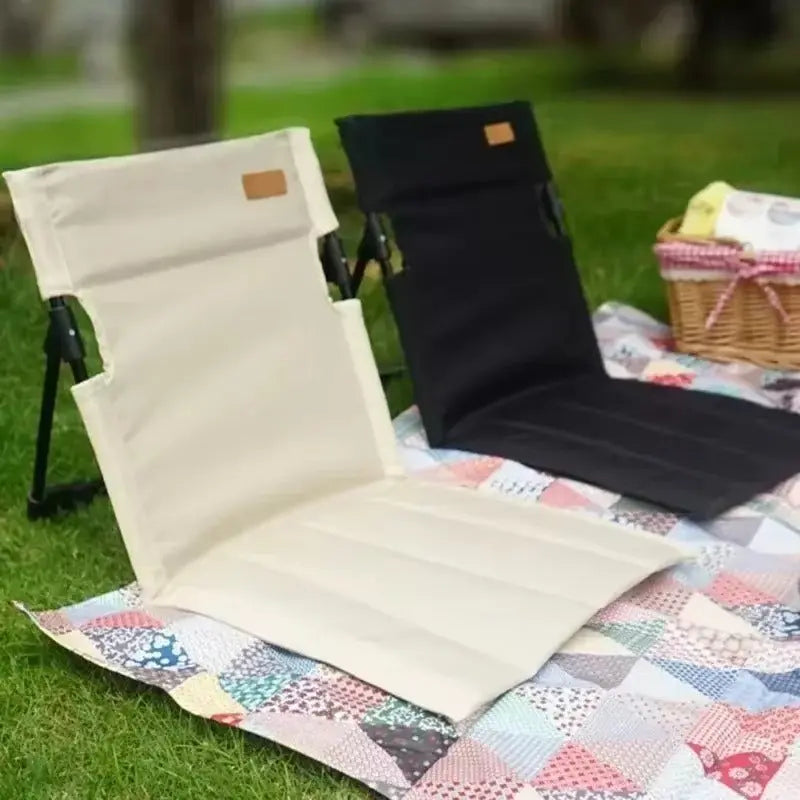 Klappbarer Bodenstuhl mit Rückenlehne – für Camping & Picknick Zorenza