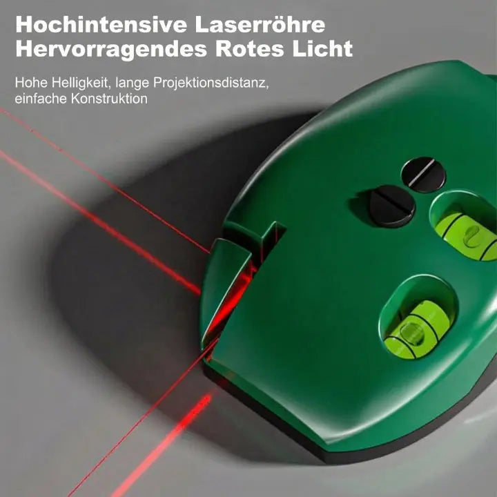 Kompakte Laserwasserwaage mit Libellen und Magnet Zorenza