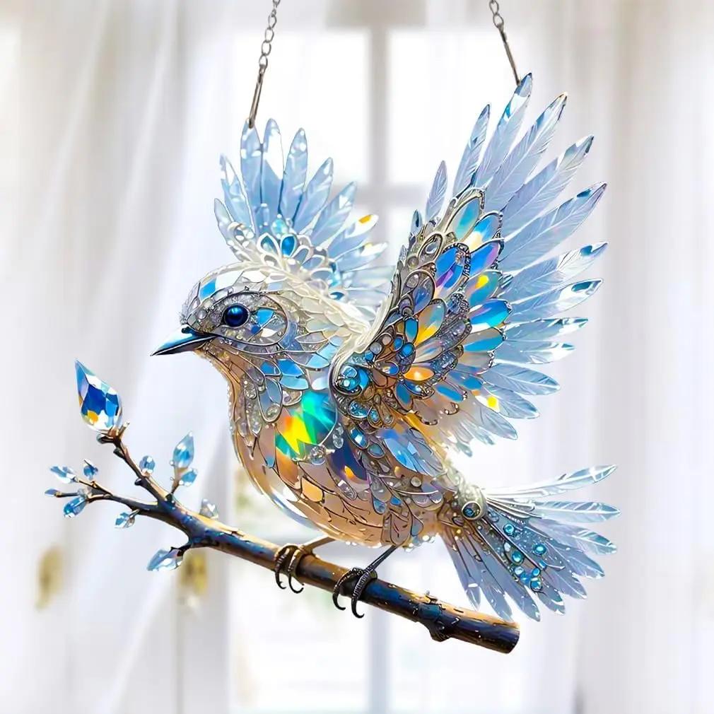 Kristall-Vogel Deko – Schillerndes Lichtspiel für Fenster & Wohnräume Zorenza