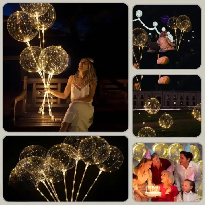 LED-Ballonlichter mit warmweißem Licht Zorenza
