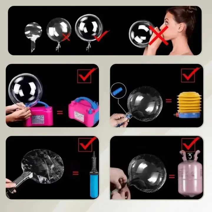 LED-Ballonlichter mit warmweißem Licht Zorenza