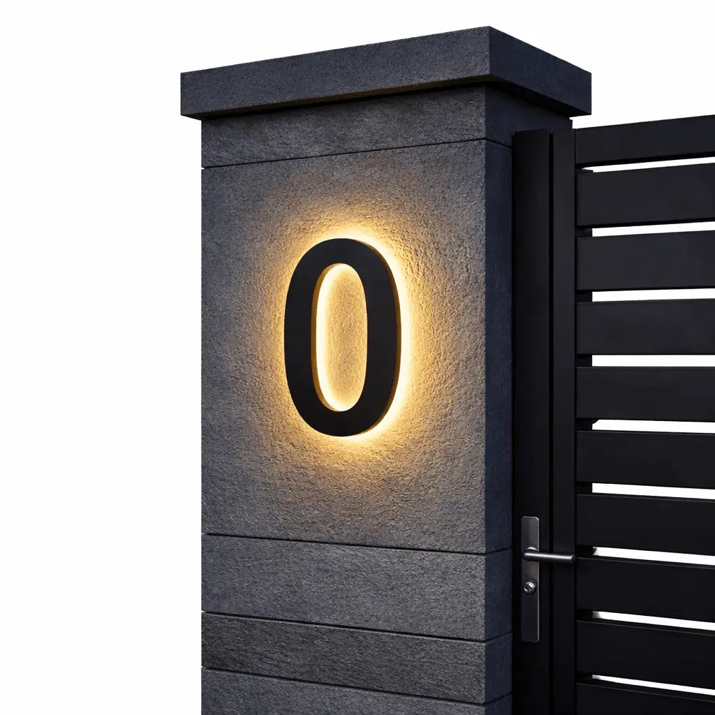 LED-Hausnummer – Gut sichtbar bei Tag und Nacht Zorenza