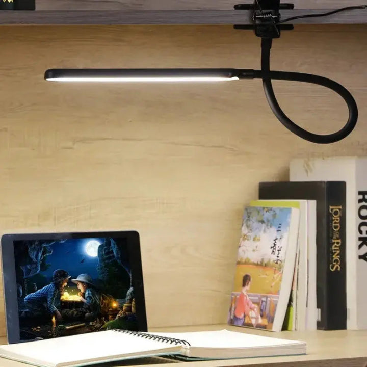 LED-Klemmleuchte mit Schwanenhals und Dimmfunktion Zorenza