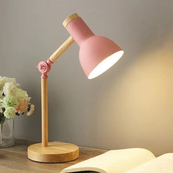 LED-Schreibtischlampe mit Holzelementen Zorenza