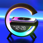 LED-Weckerlampe mit Bluetooth-Lautsprecher & kabelloser Ladefunktion Zorenza