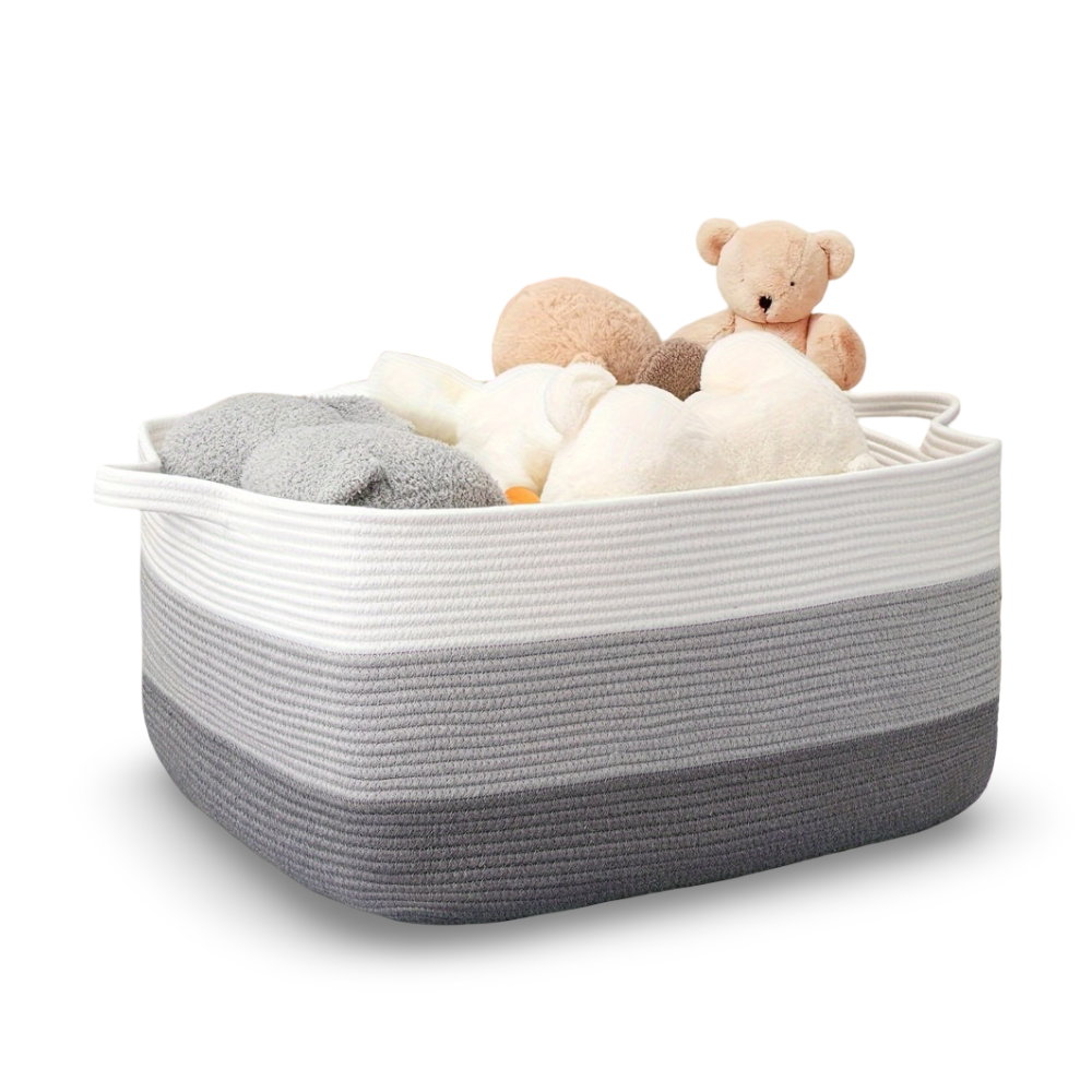 Textil-Aufbewahrungskorb 45L – Decken- & Wäsche-Organizer - Zorenza