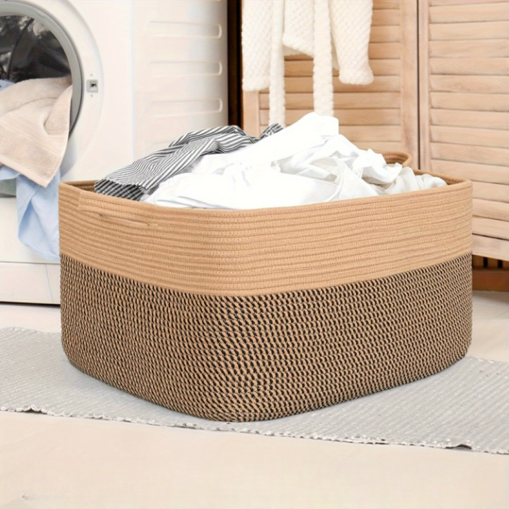 Textil-Aufbewahrungskorb 45L – Decken- & Wäsche-Organizer - Zorenza