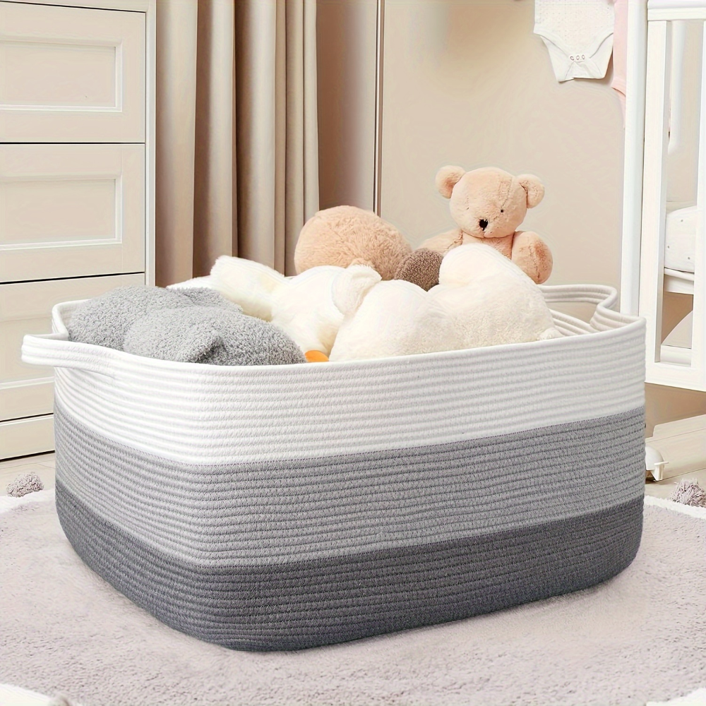 Textil-Aufbewahrungskorb 45L – Decken- & Wäsche-Organizer - Zorenza