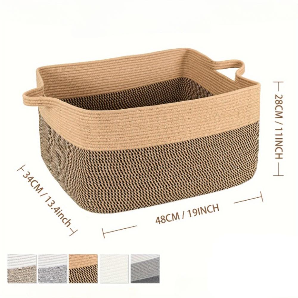 Textil-Aufbewahrungskorb 45L – Decken- & Wäsche-Organizer - Zorenza