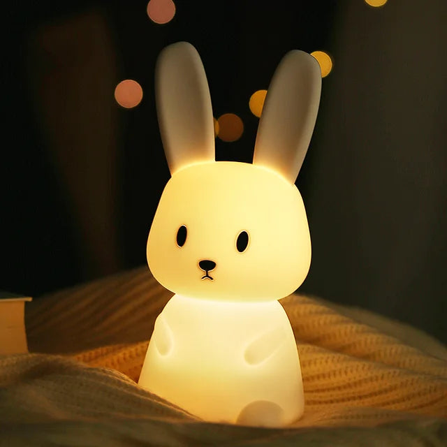 LED Nachtlicht Hase mit Berührungssteuerung und USB-Aufladung -    Zorenza