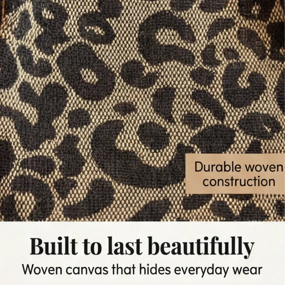 Leotard-Print Tote-Bag mit Goldketten-Detail Zorenza