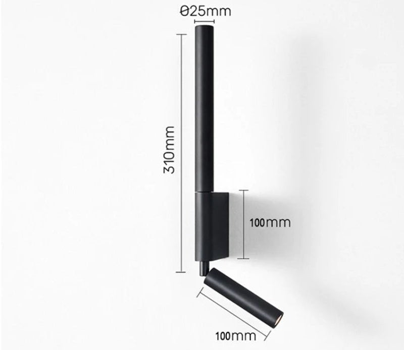 LED-Wandleuchte mit Spotlicht – Modern & Dimmbar -    Zorenza